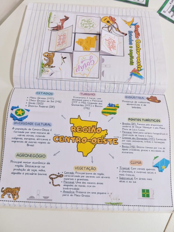 Kit Educacional Região Centro-Oeste do Brasil! 🌍 - Imagem 4