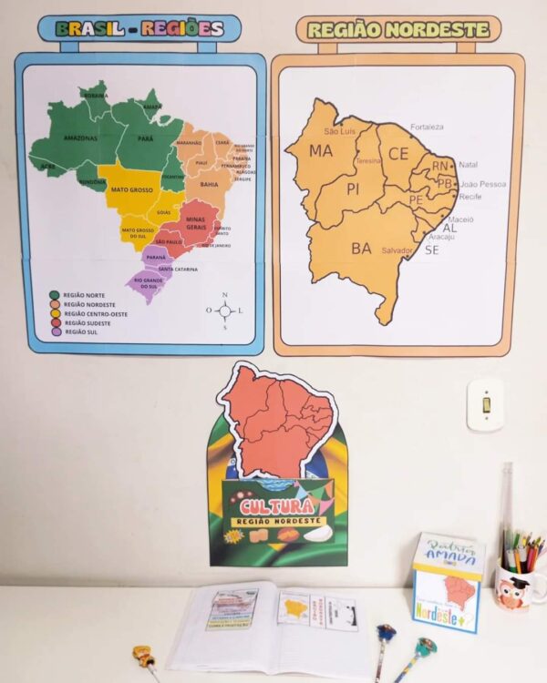 Kit educacional sobre Região Nordeste do Brasil!