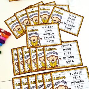 📝 Fichas de Leitura Divertida - Sílabas Simples 📝