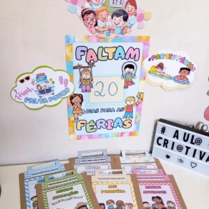 Contagem Regressiva para as Férias e Capas para Atividades