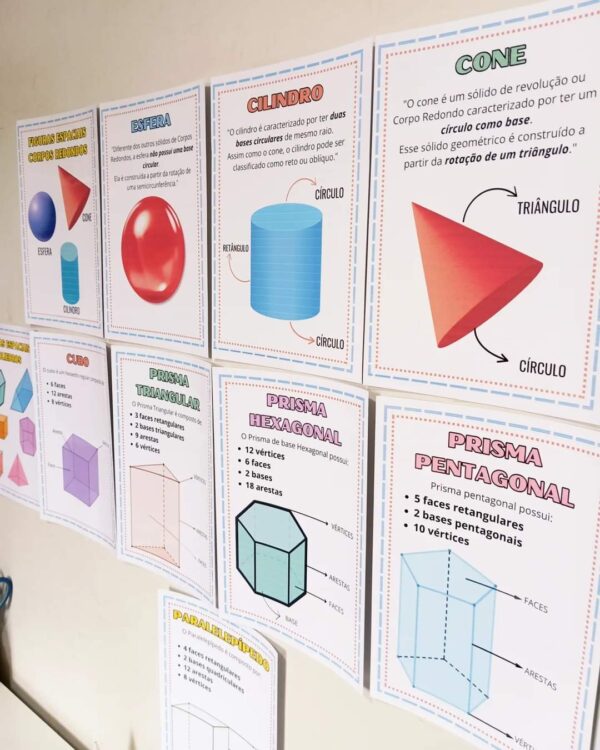 KIT GEOMETRIA - SÓLIDOS GEOMÉTRICOS E CORPOS REDONDOS - Imagem 7