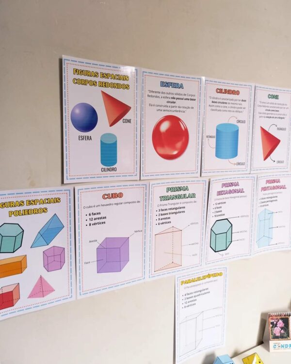 KIT GEOMETRIA - SÓLIDOS GEOMÉTRICOS E CORPOS REDONDOS - Imagem 6
