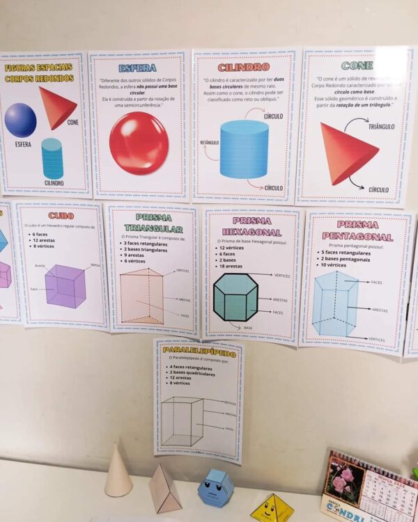 KIT GEOMETRIA - SÓLIDOS GEOMÉTRICOS E CORPOS REDONDOS - Imagem 8
