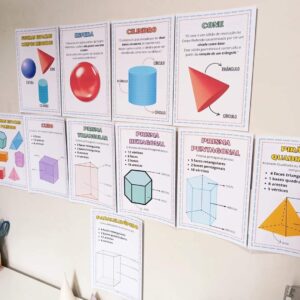 KIT GEOMETRIA - SÓLIDOS GEOMÉTRICOS E CORPOS REDONDOS