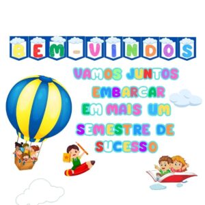 Painel Volta às Aulas - tema Balões!!