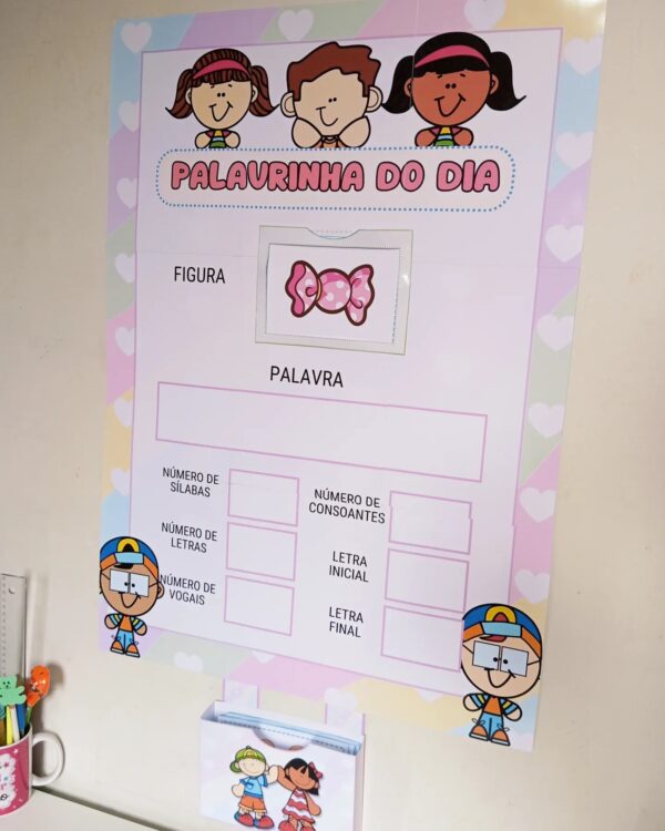 ✏️Palavra do dia - Tema colorido✏️