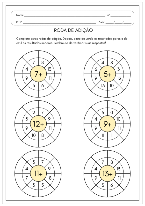 Material Gratuito! Roda das Operações: Adição e Multiplicação 🎉 - Imagem 5