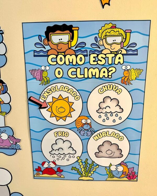 Kit Decoração Sala de Aula - Fundo do Mar - Imagem 7