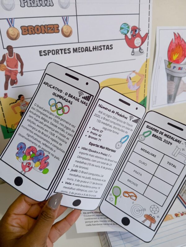 OLIMPÍADAS - QUADRO DE MEDALHAS E ATIVIDADES - Imagem 8