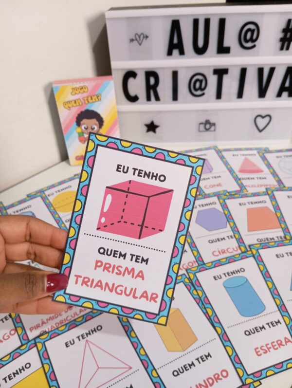 Jogo "Quem Tem? Eu Tenho... Geometria"