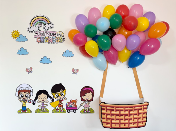 🎈🍬 Painel Balão Dia das Crianças 🎈🍬
