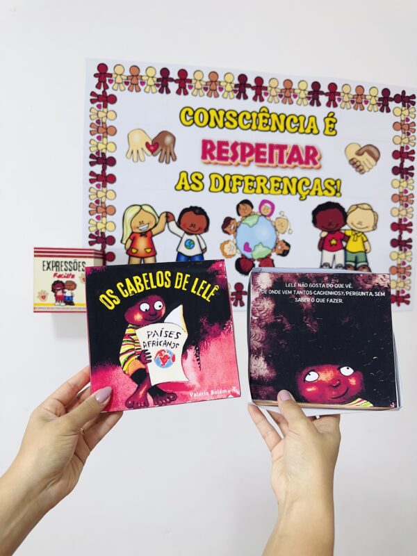 ✨KIT CONSCIÊNCIA NEGRA - PAINEL E LIVRO "O CABELO DE LELÊ"✨ - Imagem 2