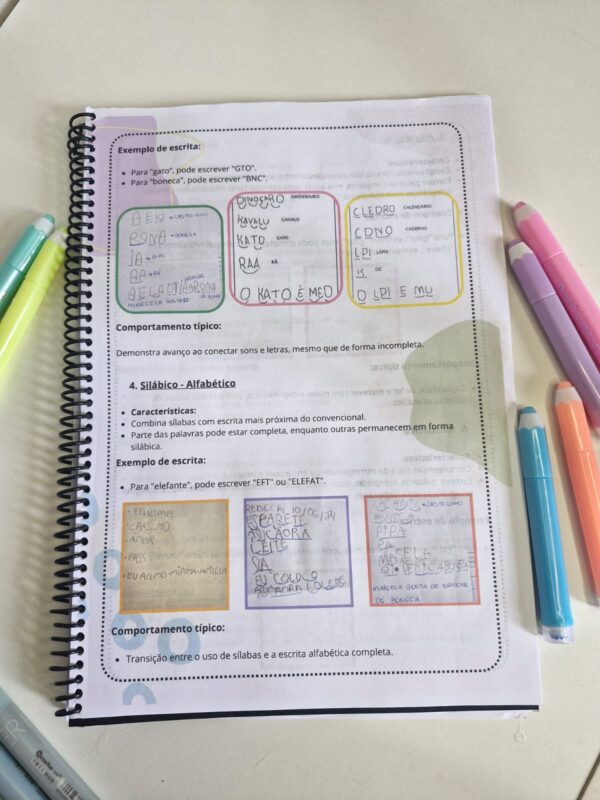 ✏️✨Caderno de Sondagem, Avaliação de Escrita e Desenvolvimento das Fases de Alfabetização! 🌟 - Imagem 6