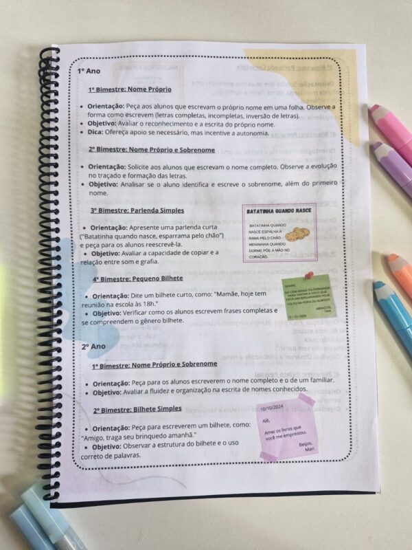 ✏️✨Caderno de Sondagem, Avaliação de Escrita e Desenvolvimento das Fases de Alfabetização! 🌟 - Imagem 4