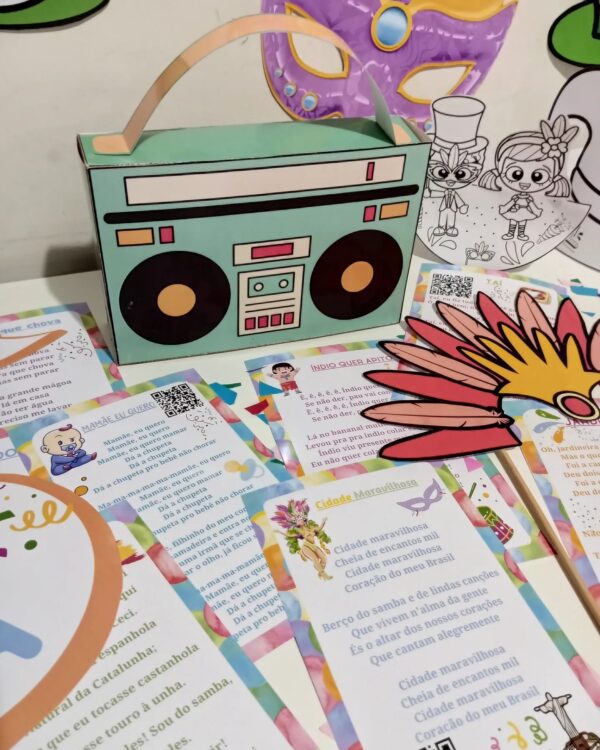 🎭✨ COMBO CARNAVAL -  PAINÉIS, ATIVIDADES INTERATIVAS & ITENS PARA FOTOS! 🎉📸 - Imagem 11