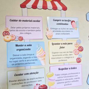 🎉 COMBINADOS DA TURMA - TEMA DOCES! 🍭🍬