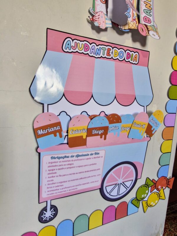 🎉MATERIAL PEDAGÓGICO: ROTINA ESCOLAR - TEMA DOCES! 🍭🍬 - Imagem 9