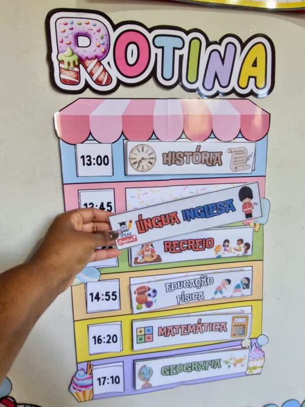 🎉MATERIAL PEDAGÓGICO: ROTINA ESCOLAR - TEMA DOCES! 🍭🍬 - Imagem 6