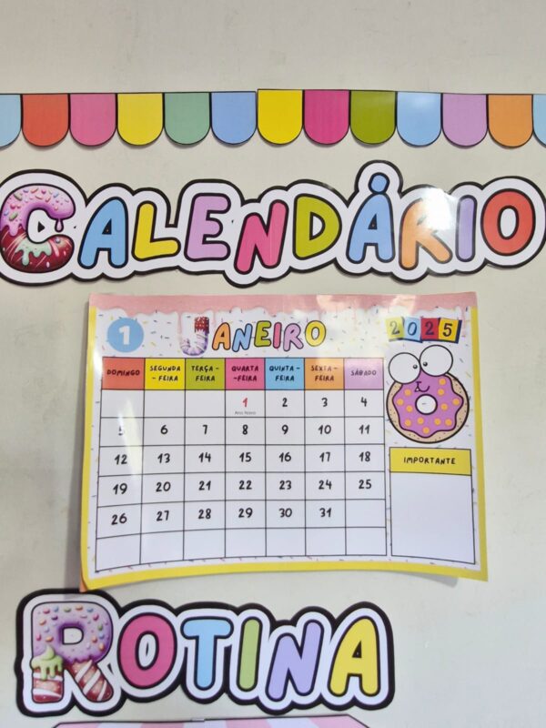 🎉MATERIAL PEDAGÓGICO: ROTINA ESCOLAR - TEMA DOCES! 🍭🍬 - Imagem 5