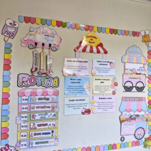 🎉MATERIAL PEDAGÓGICO: ROTINA ESCOLAR - TEMA DOCES! 🍭🍬