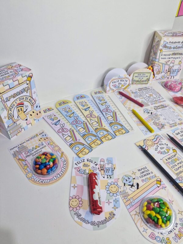 🎉 Super Kit Lembrancinhas - Meu 1º Dia de Aula 🎒 - Imagem 15