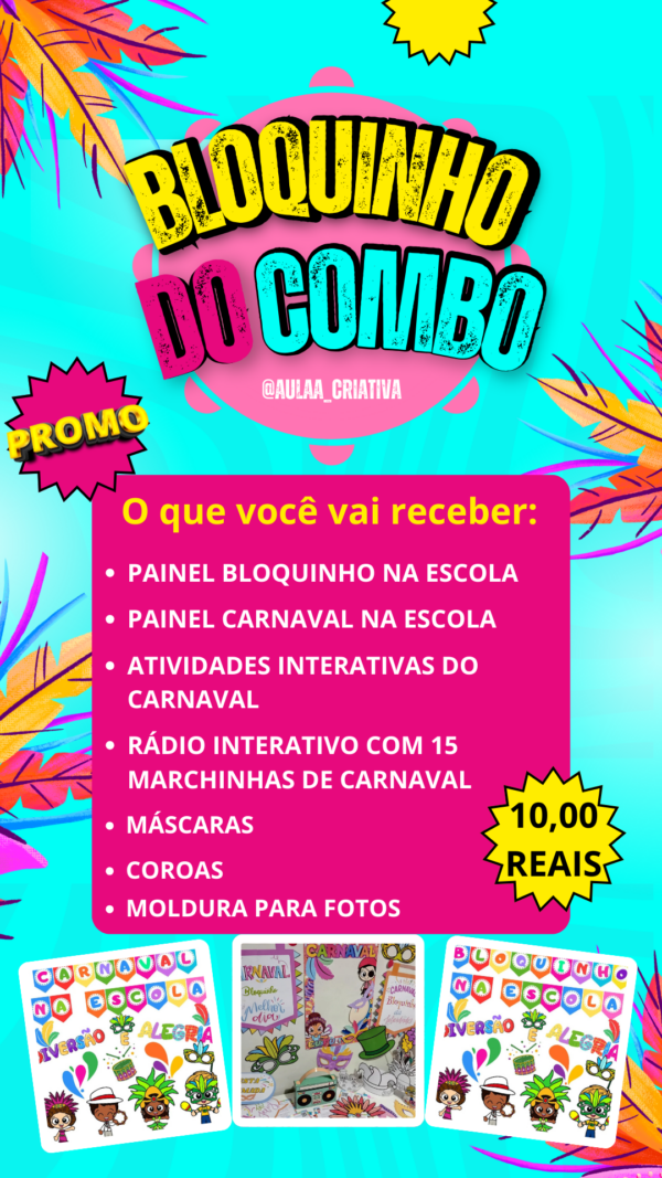 🎭✨ COMBO CARNAVAL -  PAINÉIS, ATIVIDADES INTERATIVAS & ITENS PARA FOTOS! 🎉📸