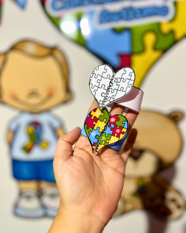 🧩Kit para trabalhar o Dia Mundial de Conscientização do Autismo 🧩 - Imagem 9