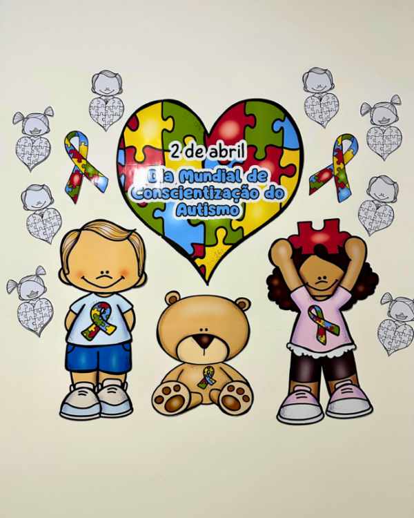 🧩Kit para trabalhar o Dia Mundial de Conscientização do Autismo 🧩