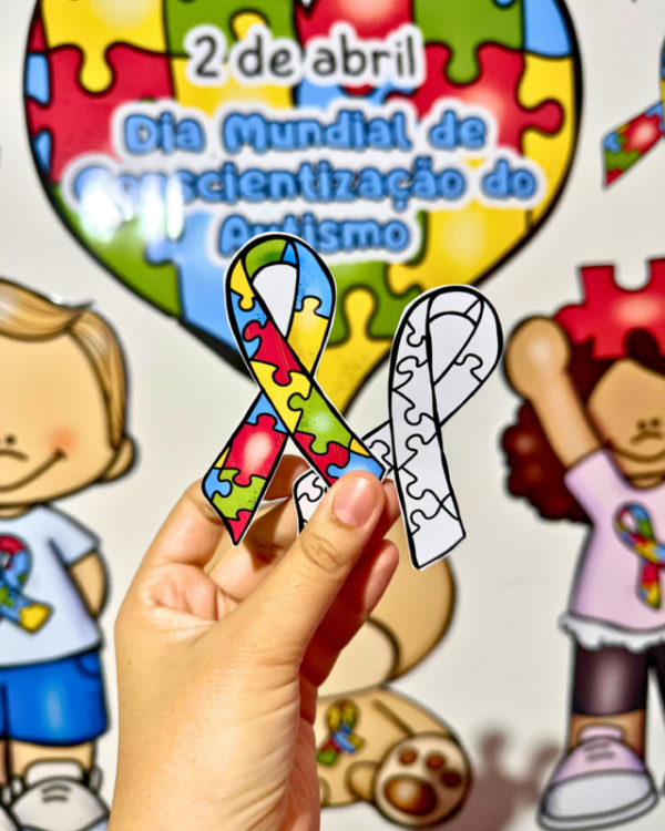 🧩Kit para trabalhar o Dia Mundial de Conscientização do Autismo 🧩 - Imagem 5