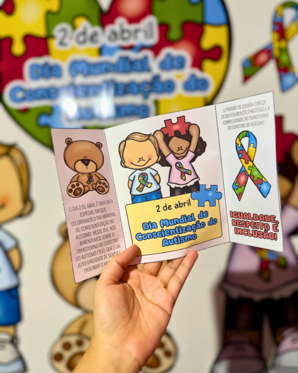 🧩Kit para trabalhar o Dia Mundial de Conscientização do Autismo 🧩 - Imagem 6