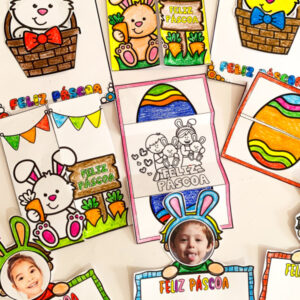 🐰🎨 Kit de Cartões para Colorir - Páscoa! 🖍✨
