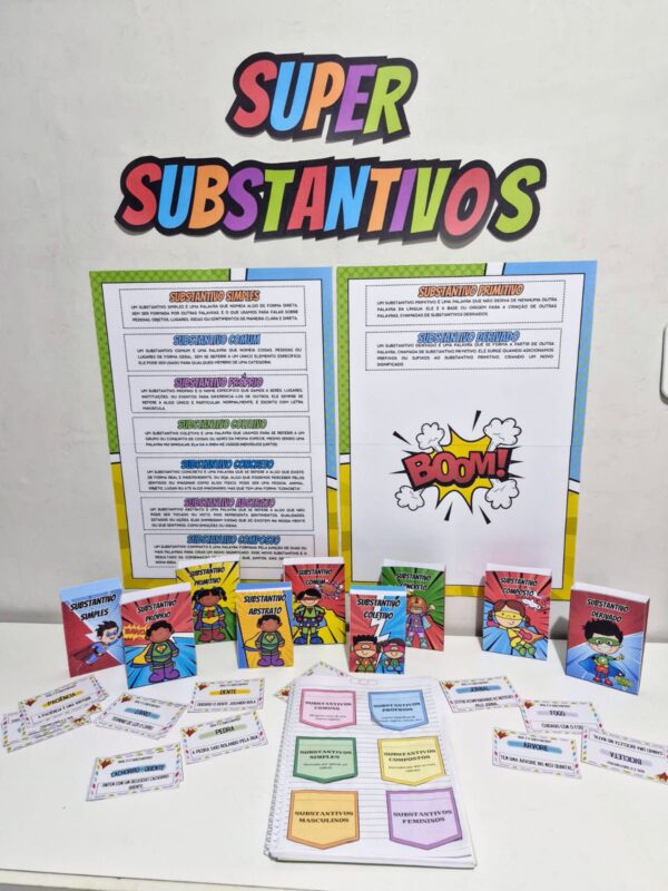 🦸‍♂️💥 SUPER SUBSTANTIVOS – O PODER DO APRENDIZADO DIVERTIDO! 💥🦸‍♀️