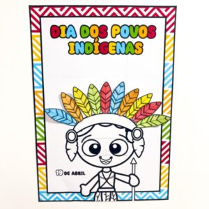 🌿✨ CARTAZ COLABORATIVO – DIA DOS POVOS INDÍGENAS 🏹🎨
