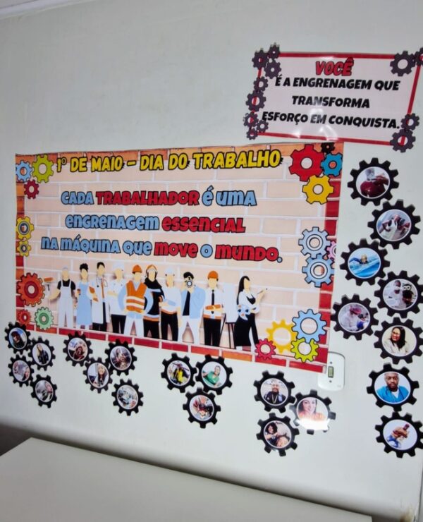 🎉✨ Painel “Dia do Trabalho” – Engrenagens que Movem o Mundo! ✨🎉 - Imagem 4