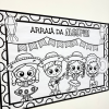 🖍️🌽Cartaz gigante de Festa Junina pra colorir!🖍️🌽 - Imagem 3