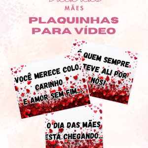 🌷✨Plaquinhas para emocionar o vídeo do Dia das Mães 🌷✨