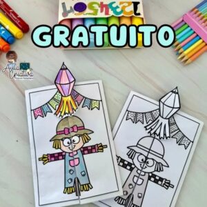 🎁🍿 Material Gratuito - LAPBOOK JUNINO🎁🌽
