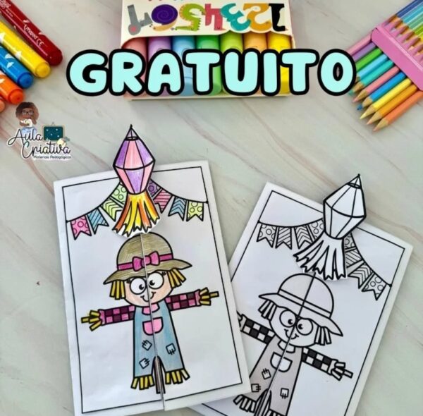 🎁🍿 Material Gratuito - LAPBOOK JUNINO🎁🌽