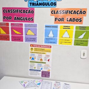 🔺📘KIT PAINEL E ATIVIDADES: TRIÂNGULOS E SEUS ÂNGULOS 🧠✨