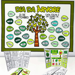 🌳✨ Cartaz Colaborativo + Lapbook – Dia da Árvore ✨🌳