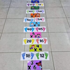 🚀AMARELINHA DA MATEMÁTICA – MULTIPLICAÇÃO (EDITÁVEL) 🎲