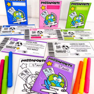 ✨ PASSAPORTE DO ALUNO + BILHETE DE EMBARQUE✨✈️