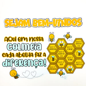 🐝✨Painel de Boas-vindas Tema Abelhas🐝✨