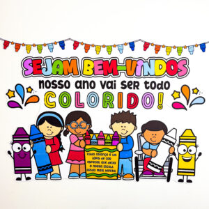 Bem-vindos bem colorido - Volta às Aulas