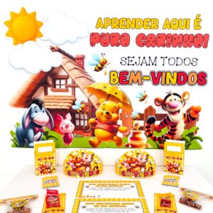 🍯🐻Kit Volta às Aulas – Ursinho Pooh. 🍯🐻