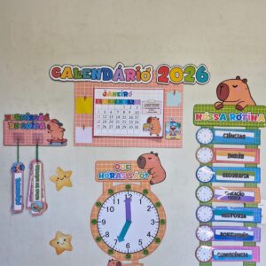 🎒CAPIVARA - KIT 1 – Rotina, Tempo & Organização