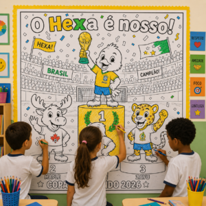 O HEXA É NOSSO – PINTURA COLETIVA