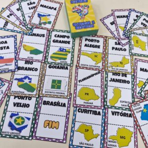 Dominó Estados e Capitais Brasileiras – 2 Modelos