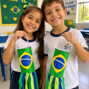 PIPA DE MÃO - BANDEIRA DO BRASIL