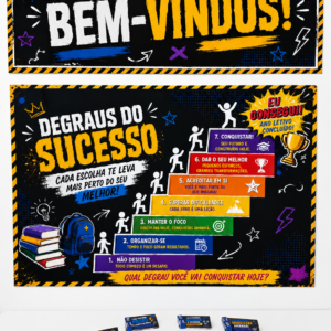 Painel e Lembrancinha – Degraus para o Sucesso